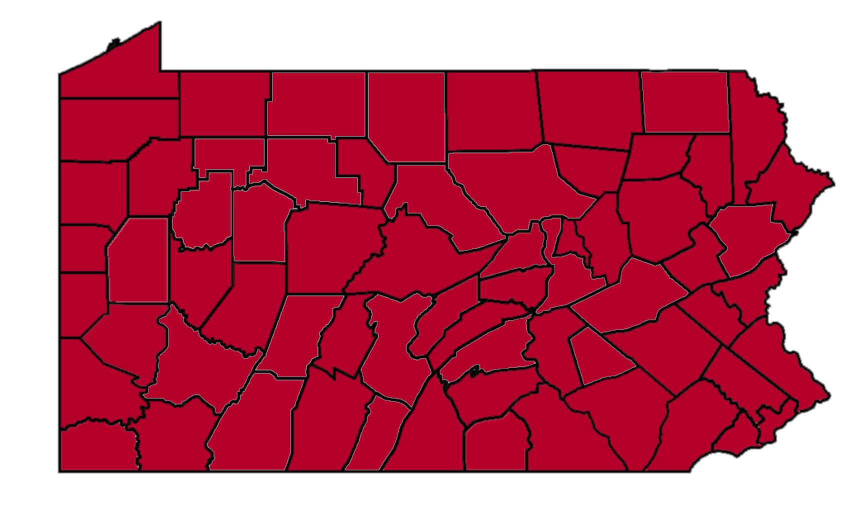 PA Counties Map